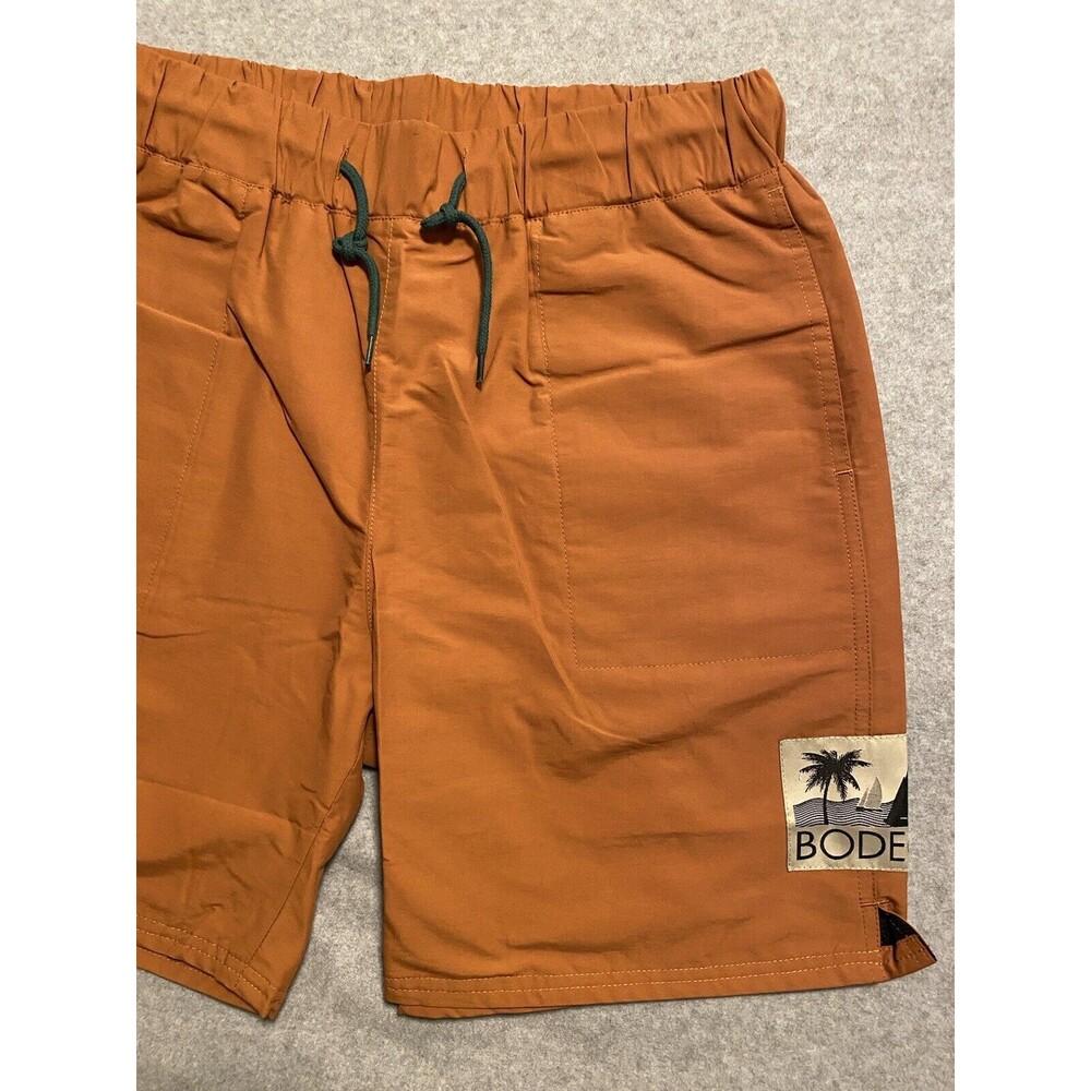 Bodega Shorts Men Large Rust‎ Orange Lined Street Pocket Relaxed Baggy - Picture 3 of 7